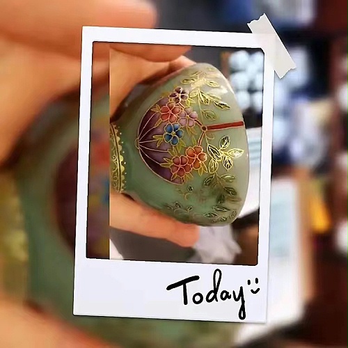 交能＆淳之 · 一周一品鉴——淳之手工手绘青瓷画珐琅茶具套组