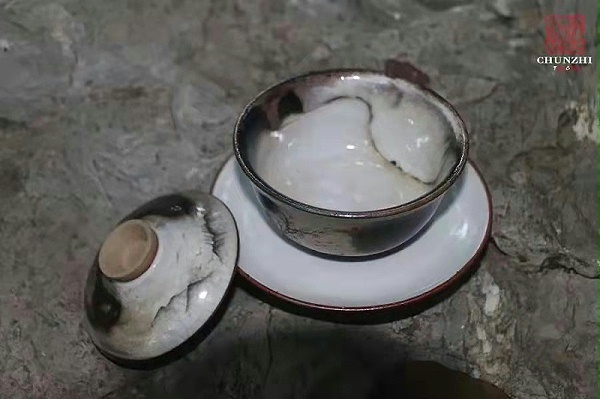 淳之纯手工手绘柴烧“致野烧”古风水墨茶具套组