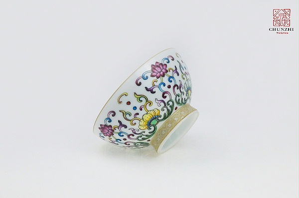 缠枝莲青花主人杯4