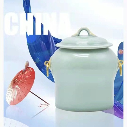 交能＆淳之 · 一周一品鉴——青瓷金镶玉对罐