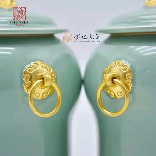 交能＆淳之 · 一周一品鉴——青瓷金镶玉对罐