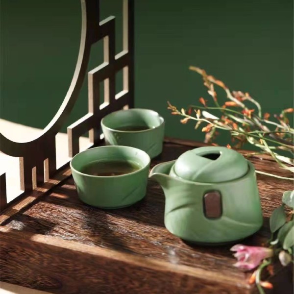 淳之仿粽型便携式茶具套组