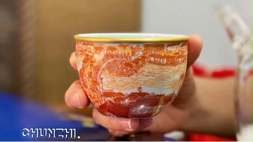 CHUNZHI®||掌上阅尽赵盼儿的世界：淳之清明上河图品茗杯