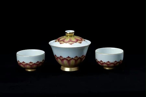 交能＆淳之 · 一周一品鉴——淳之奢瓷描金莲茶具套组