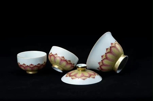 交能＆淳之 · 一周一品鉴——淳之奢瓷描金莲茶具套组