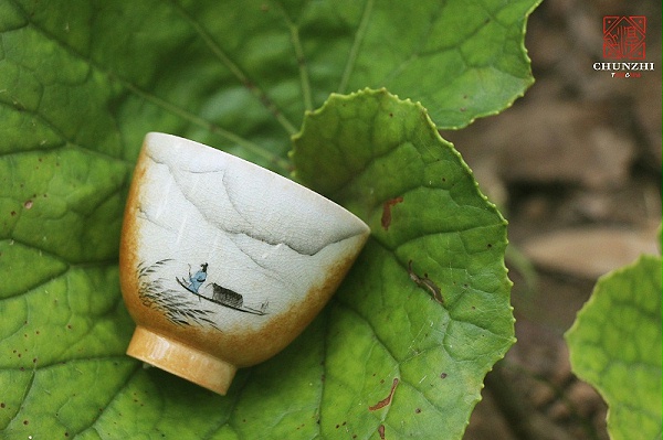 柴烧山水单杯 (2)