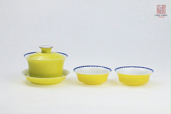淳之黄釉青花系列茶具套组