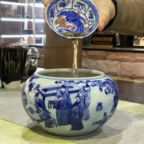 交能＆淳之 · 一周一品鉴——淳之手工手绘青花柴窑十八学士茶具套组