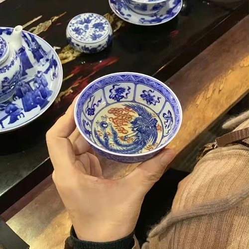 交能＆淳之 · 一周一品鉴——淳之手工手绘青花柴窑十八学士茶具套组