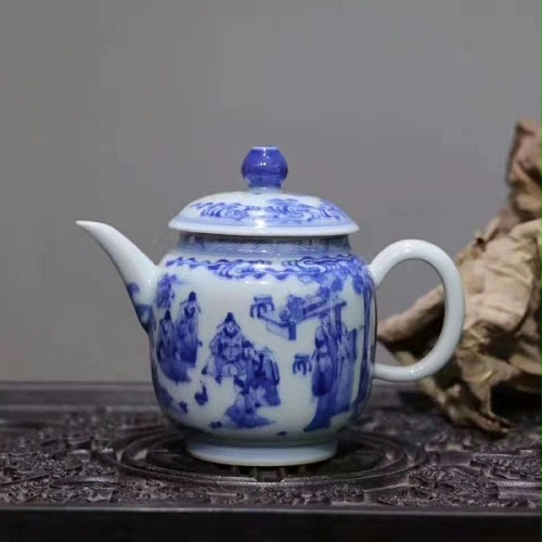 交能＆淳之 · 一周一品鉴——淳之手工手绘青花柴窑十八学士茶具套组