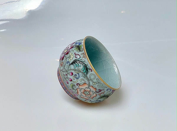 汝窑珐琅冰裂纹主人杯 (2)