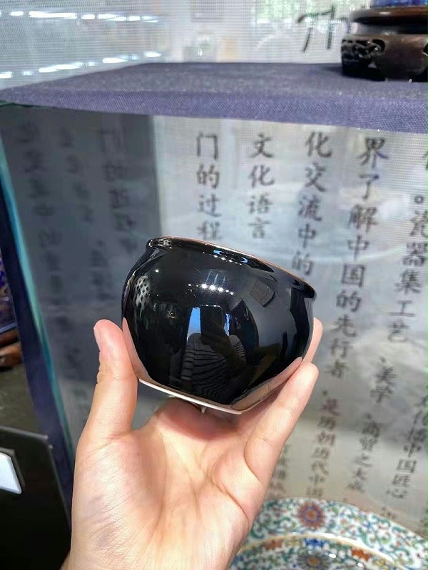 淳之手工黑釉小缸杯