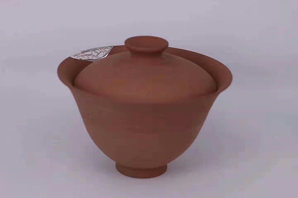 淳之手工手作盘口金缮陶艺盖碗泽平器
