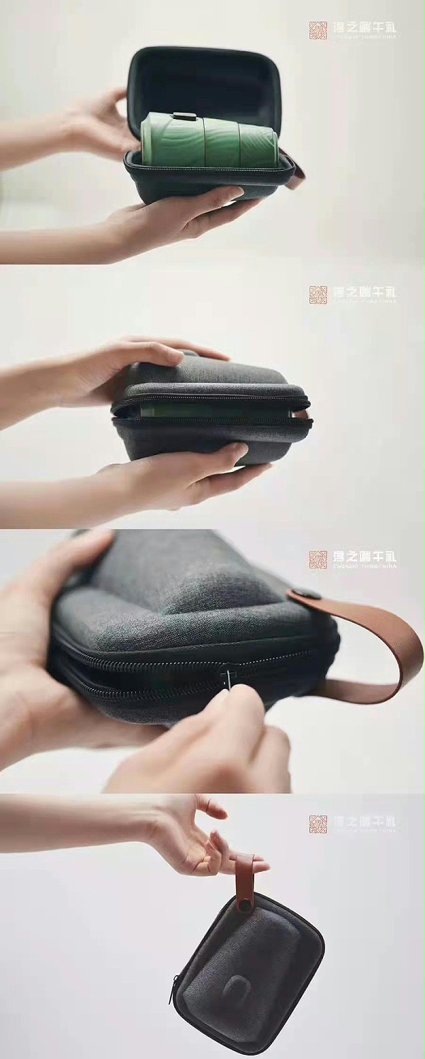 淳之仿粽型便携式茶具套组