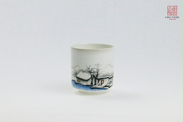 柴烧雪景单杯