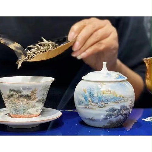 交能＆淳之 · 一周一品鉴——淳之手绘青绿山水茶具套组