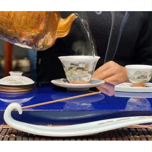 交能＆淳之 · 一周一品鉴——淳之手绘青绿山水茶具套组