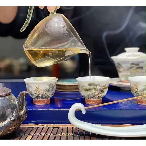 交能＆淳之 · 一周一品鉴——淳之手绘青绿山水茶具套组