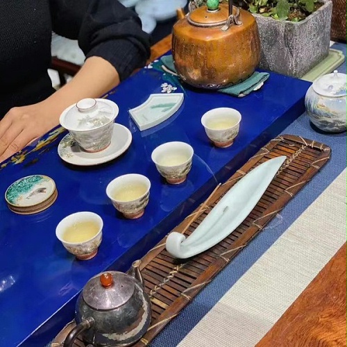 交能＆淳之 · 一周一品鉴——淳之手绘青绿山水茶具套组