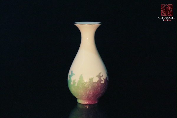 彩色渐变扒花花瓶 (3)