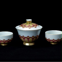 交能＆淳之 · 一周一品鉴——淳之奢瓷描金莲茶具套组