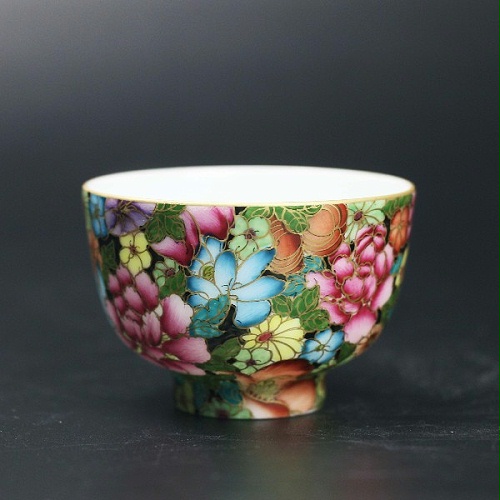 交能＆淳之 · 一周一品鉴——淳之奢瓷珐琅手绘万花不落地茶具套组