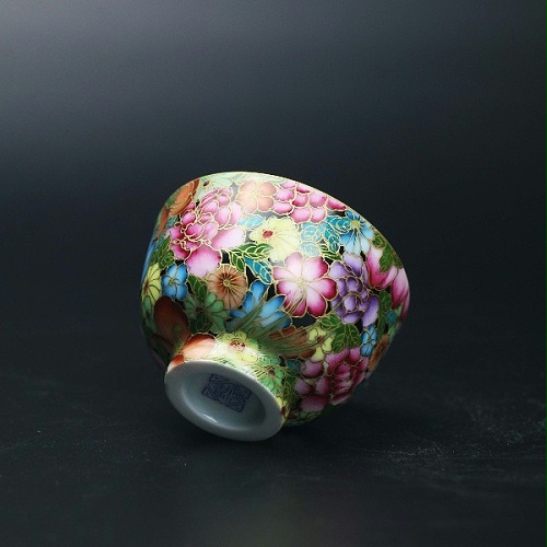 交能＆淳之 · 一周一品鉴——淳之奢瓷珐琅手绘万花不落地茶具套组