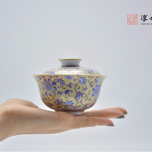 交能＆淳之 · 一周一品鉴——描金缠枝莲纹蓝珐琅