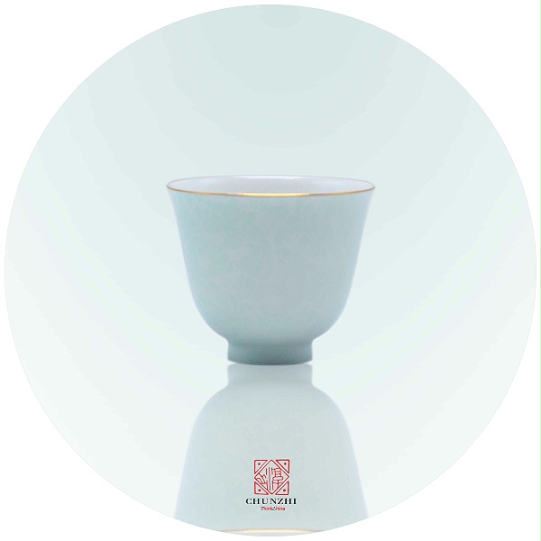 淳之扒花描金叮当杯