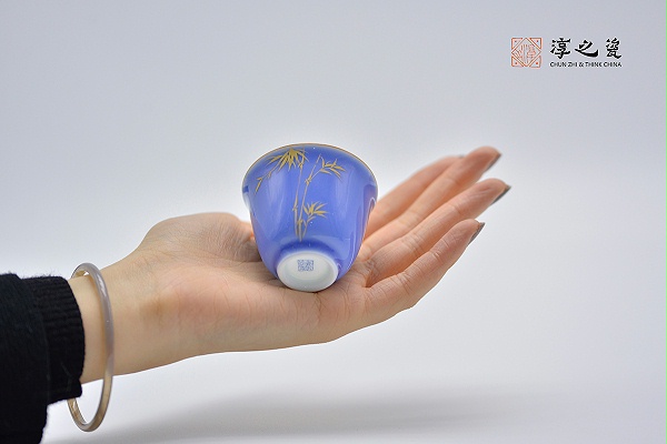 天青釉描金竹系列