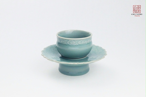 淳之青花缠枝莲仿古茶杯