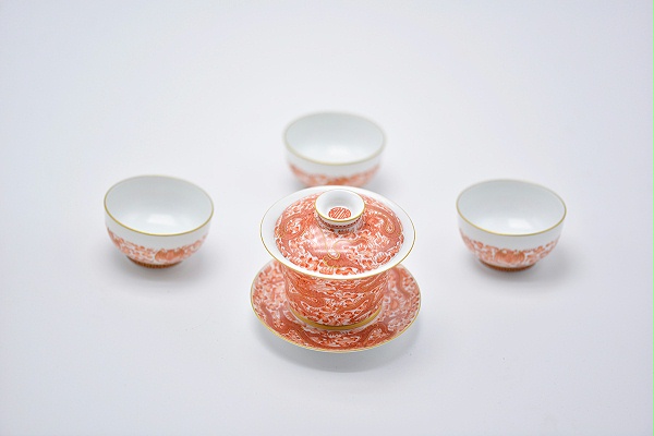 淳之藏瓷-矾红描金龙纹系列