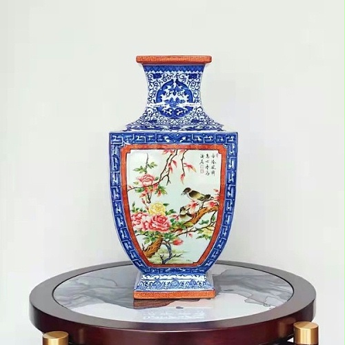 交能＆淳之 · 一周一品鉴——淳之藏瓷手绘青花开窗花鸟对罐