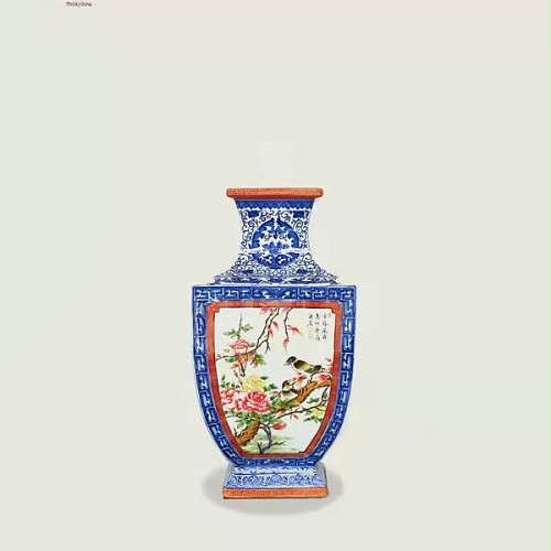 交能＆淳之 · 一周一品鉴——淳之藏瓷手绘青花开窗花鸟对罐