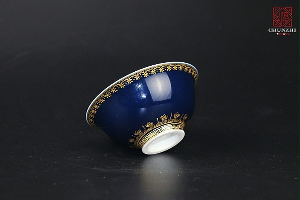 祭蓝描金主人杯 (1)