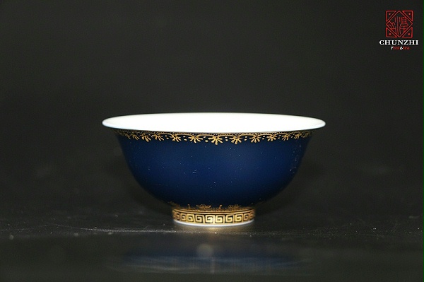 祭蓝描金主人杯 (2)