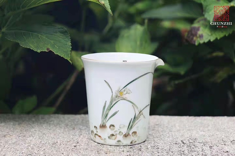 淳之手工手绘釉中彩水仙（十二花神系列之一）