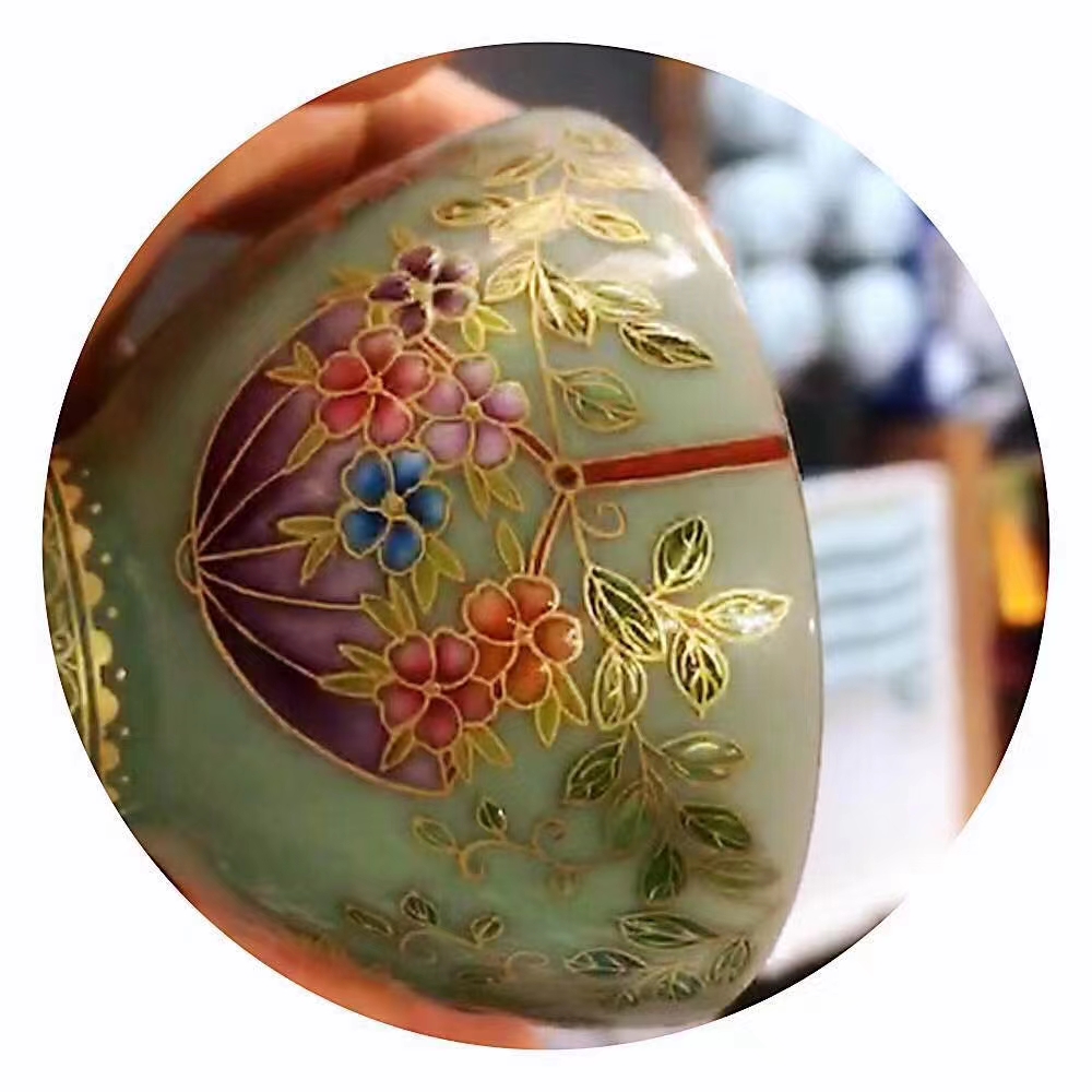 交能＆淳之 · 一周一品鉴——淳之手工手绘青瓷画珐琅茶具套组