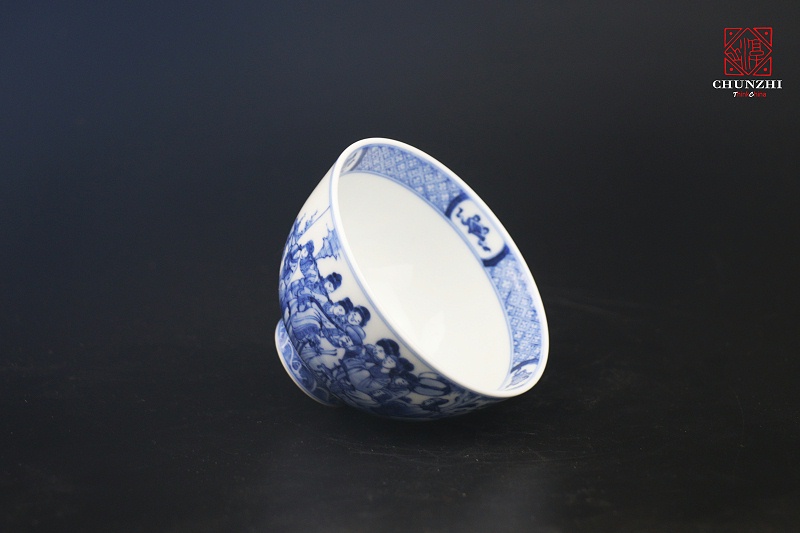 青花柴窑主人杯3d