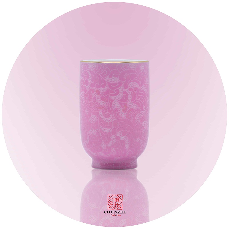 粉红扒花杯 (1)