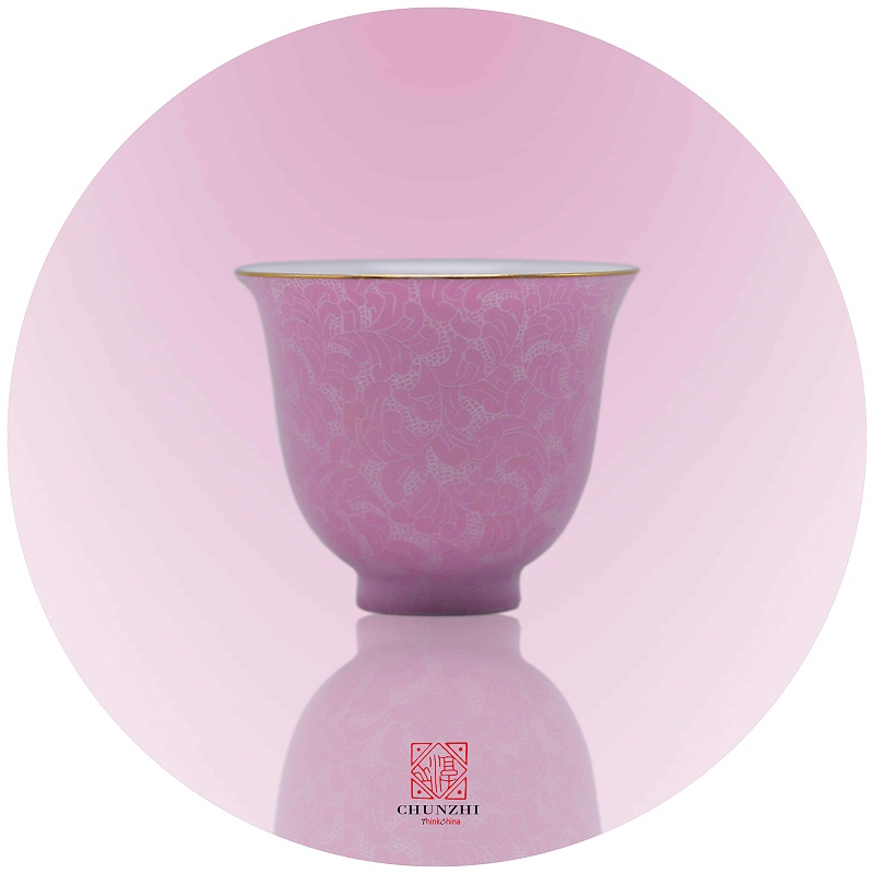 粉红扒花杯 (2)