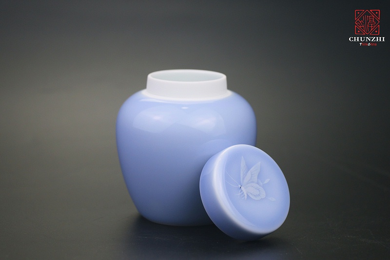 蝴蝶堆雕茶叶罐2