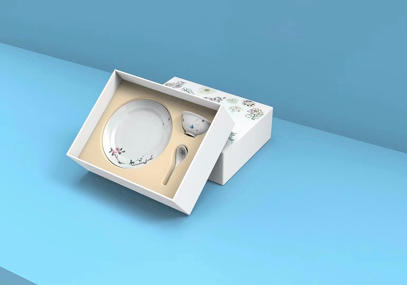 釉中彩餐具礼盒（12花神）