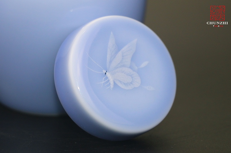 蝴蝶堆雕茶叶罐3