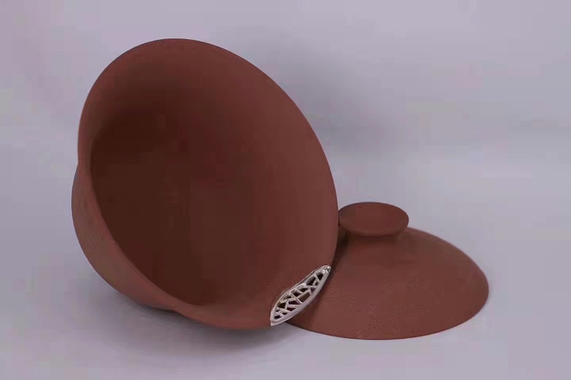 淳之手工手作盘口金缮陶艺盖碗泽平器