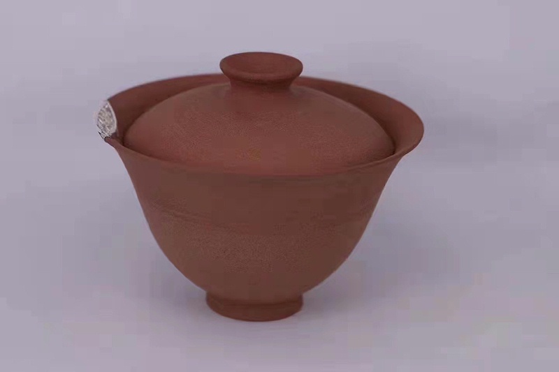 淳之手工手作盘口金缮陶艺盖碗泽平器