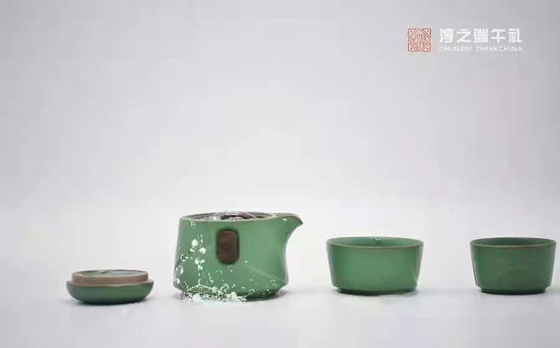 淳之仿粽型便携式茶具套组