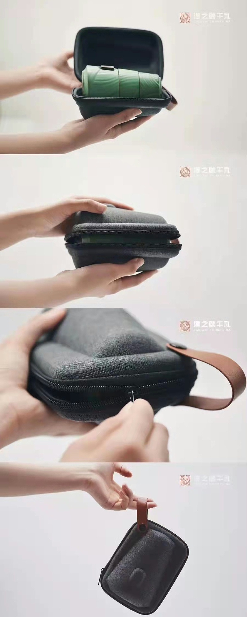 淳之仿粽型便携式茶具套组