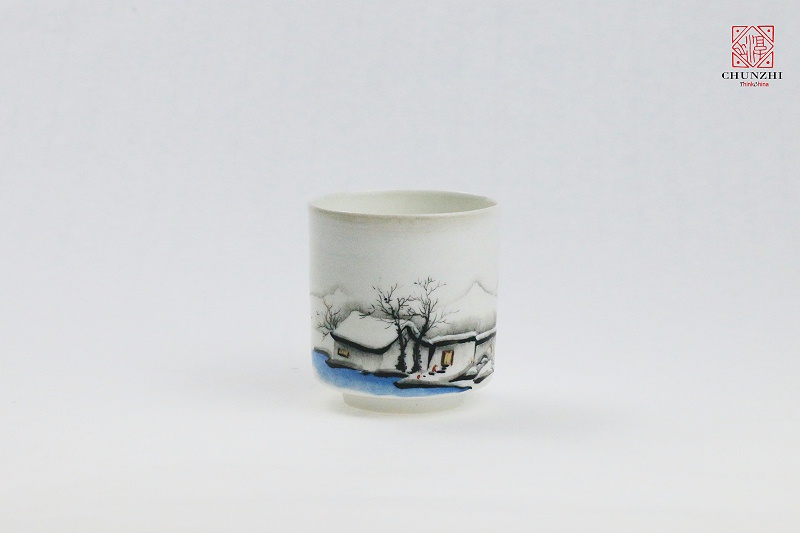 柴烧雪景单杯