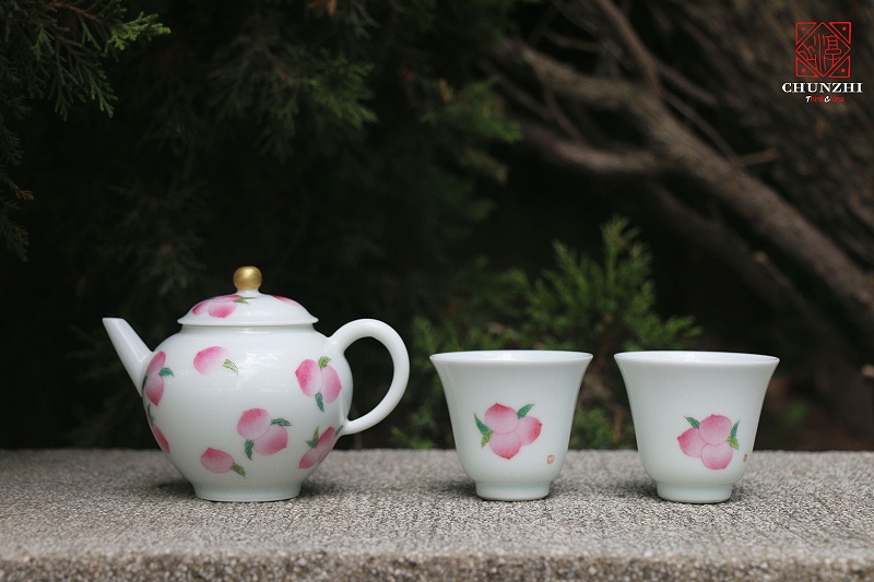 仙桃茶壶对杯